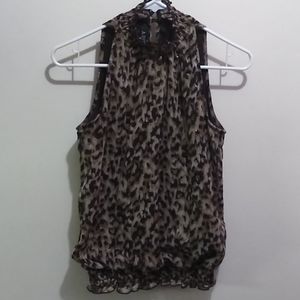 2/$15 A. Byer leopard print top size medium